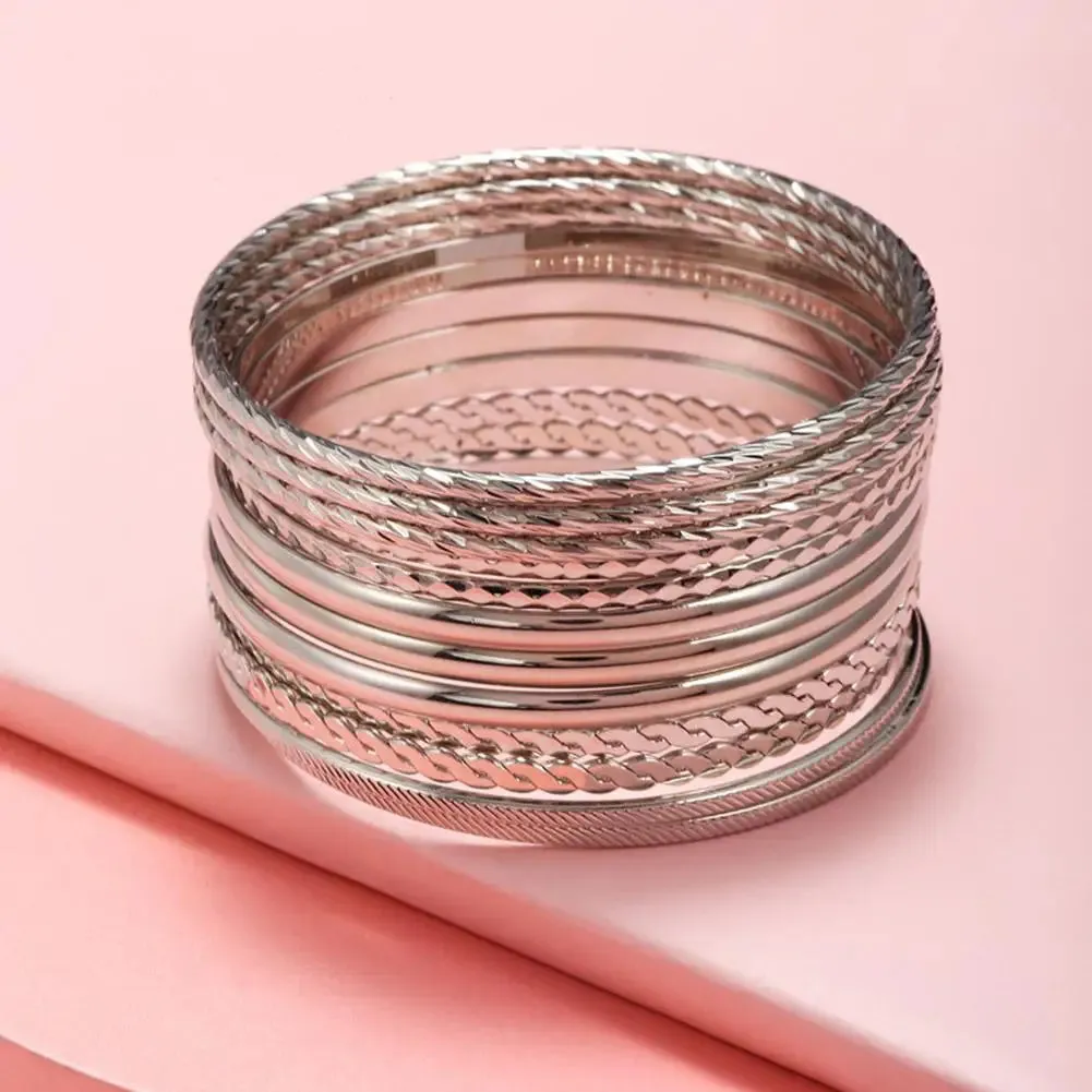 Cuban Chain Bracelet Set (12-Piece) sold by Victoria Emerson product image thumbnail 3
