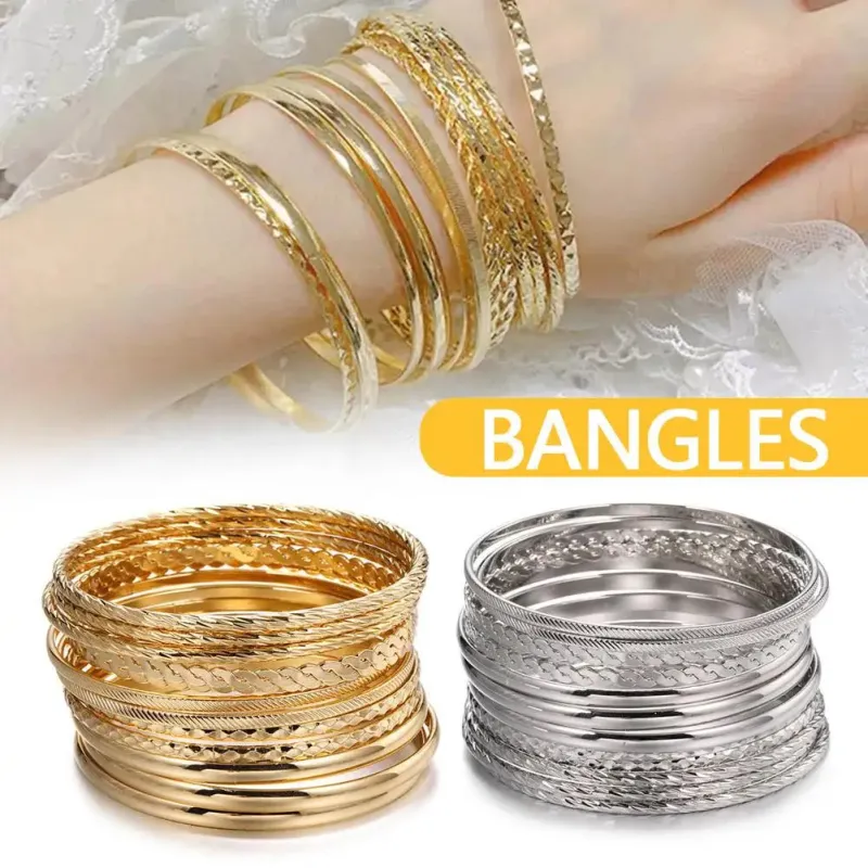 Cuban Chain Bracelet Set (12-Piece) made by Victoria Emerson