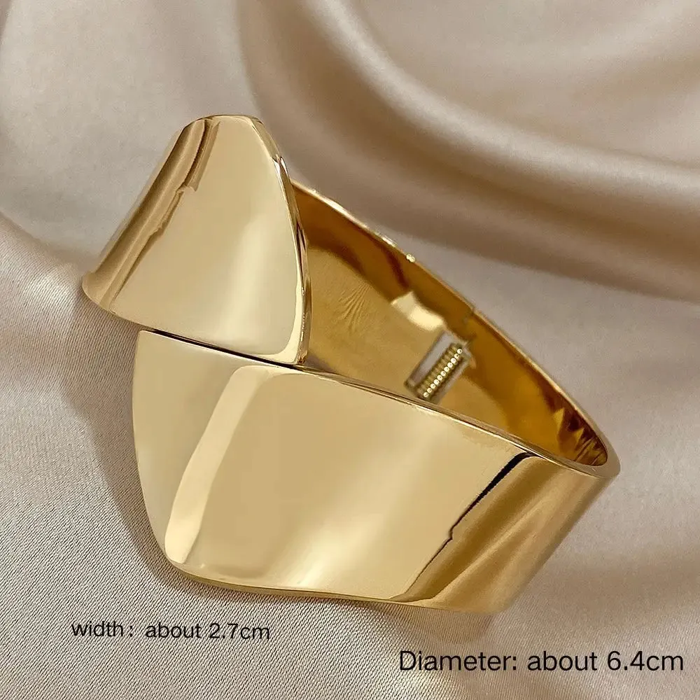 Chunky Wide Open Cuff Bracelet sold by Victoria Emerson product image thumbnail 4