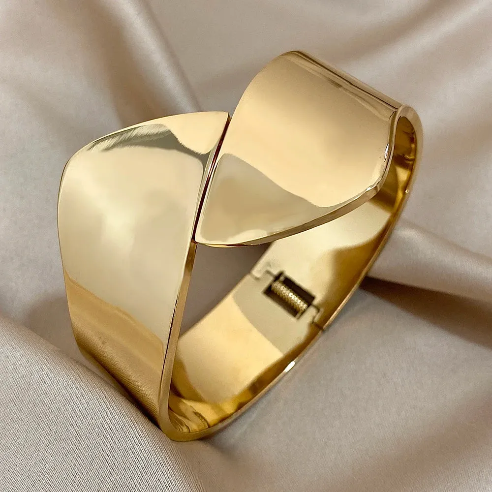 Chunky Wide Open Cuff Bracelet sold by Victoria Emerson product image thumbnail 2