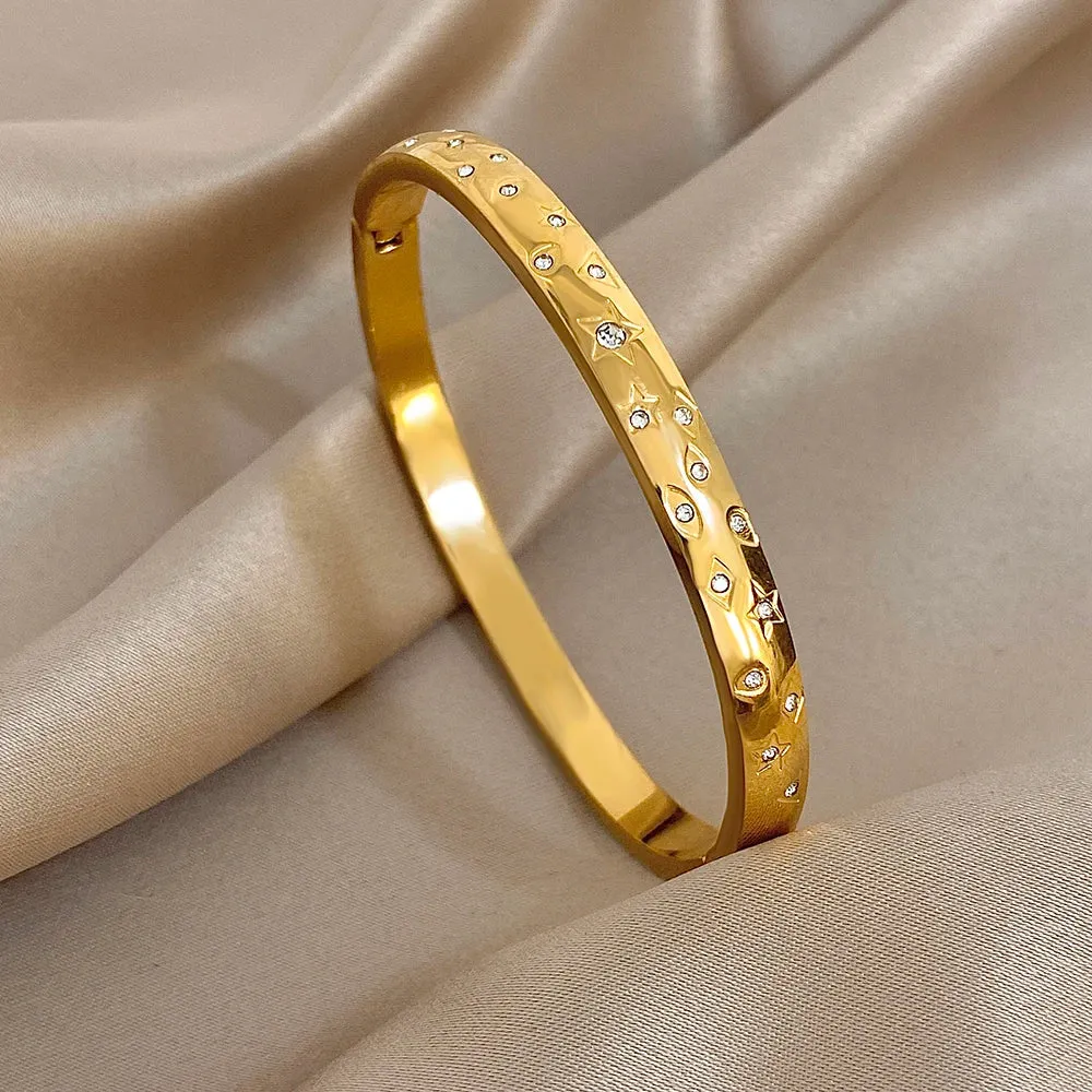 Gold-Plated Zirconia Bangle sold by Victoria Emerson product image thumbnail 4