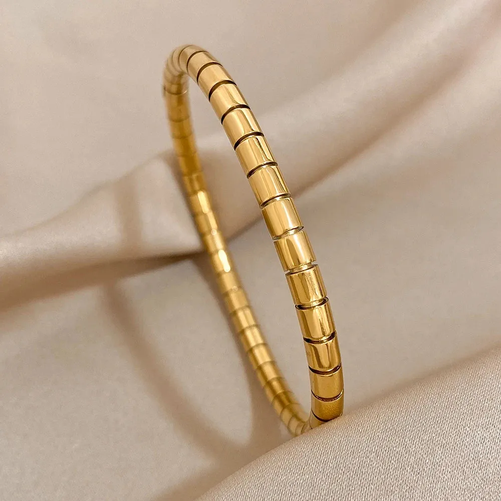 Gold-Plated Zirconia Bangle sold by Victoria Emerson product image thumbnail 5