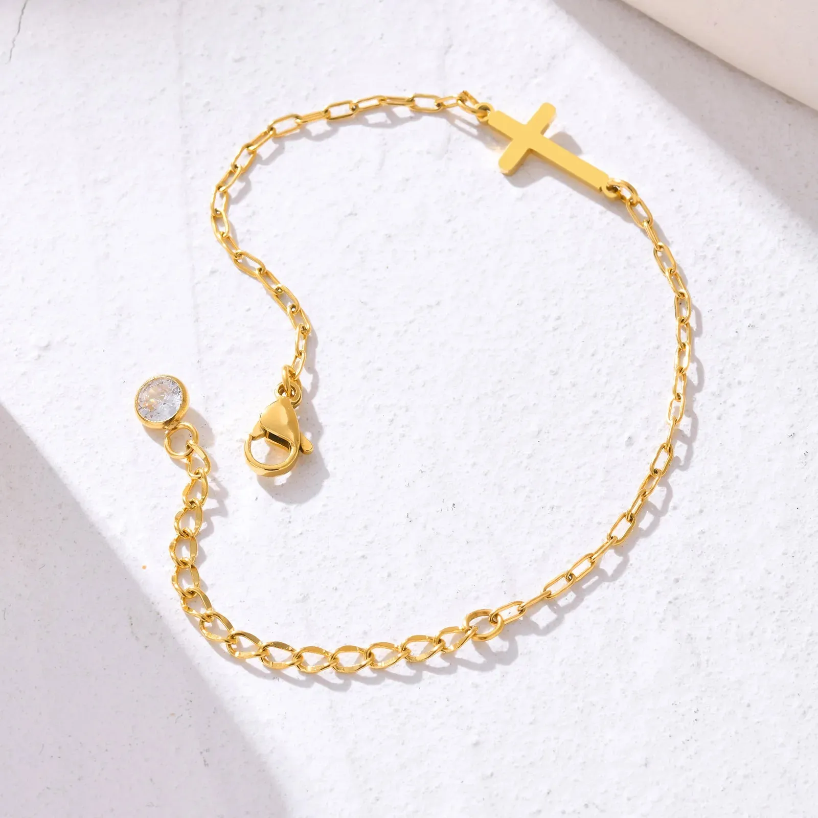 CZ Cross Chain Bracelet sold by Victoria Emerson product image thumbnail 4