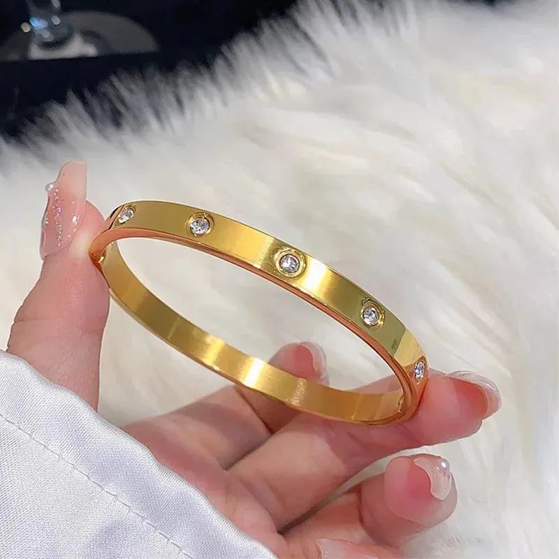 Gold-Plated Statement Bangle sold by Victoria Emerson product image thumbnail 4