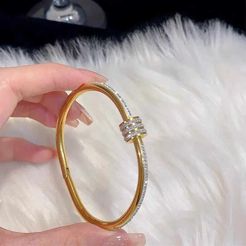 Gold-Plated Statement Bangle sold by Victoria Emerson product image thumbnail 5