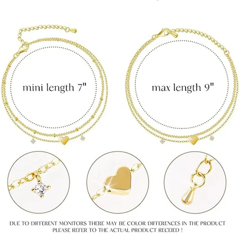 14K Gold-Plated Heart Chain Bracelet sold by Victoria Emerson product image thumbnail 3