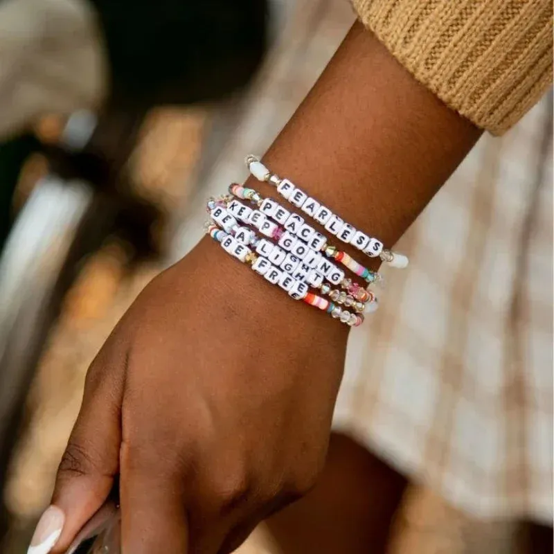 Personalized Letter Beaded Bracelet sold by Victoria Emerson product image thumbnail 3