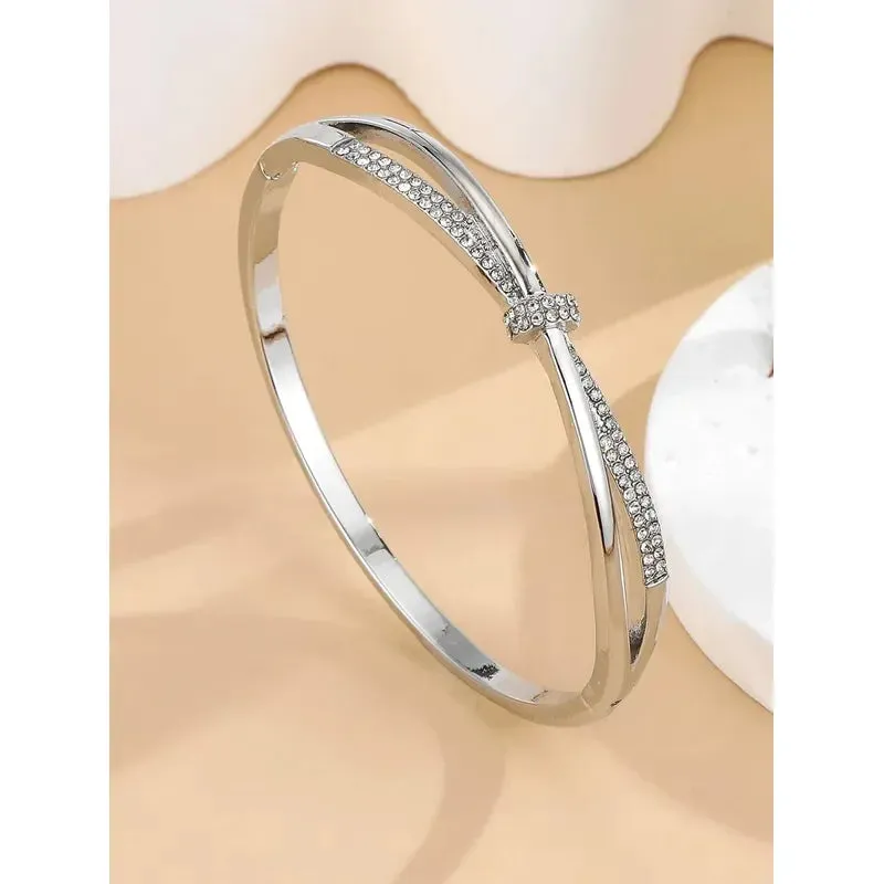 Crystal Pavé Bangle Bracelet sold by Victoria Emerson product image thumbnail 5