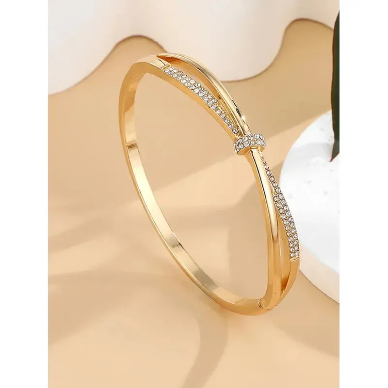 Crystal Pavé Bangle Bracelet sold by Victoria Emerson product image thumbnail 4