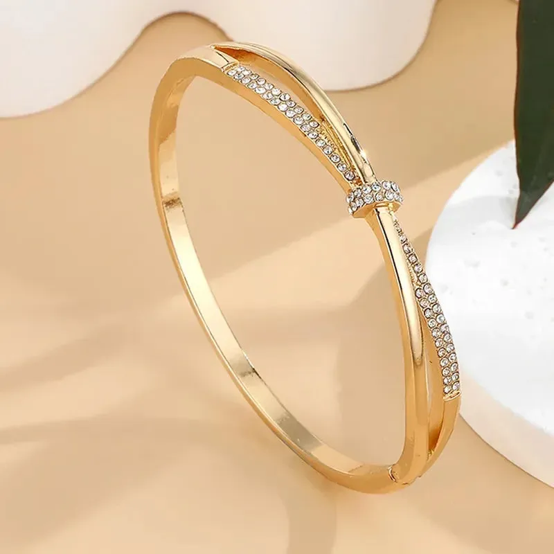 Crystal Pavé Bangle Bracelet made by Victoria Emerson