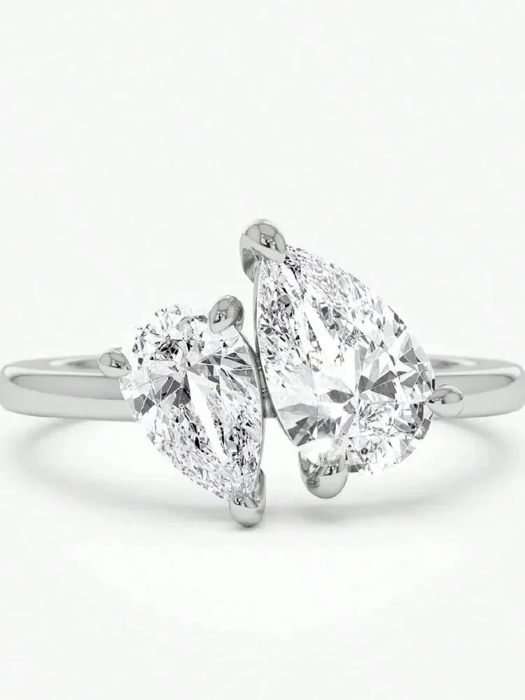 Sterling Silver Water Drop Ring sold by Victoria Emerson product image thumbnail 4