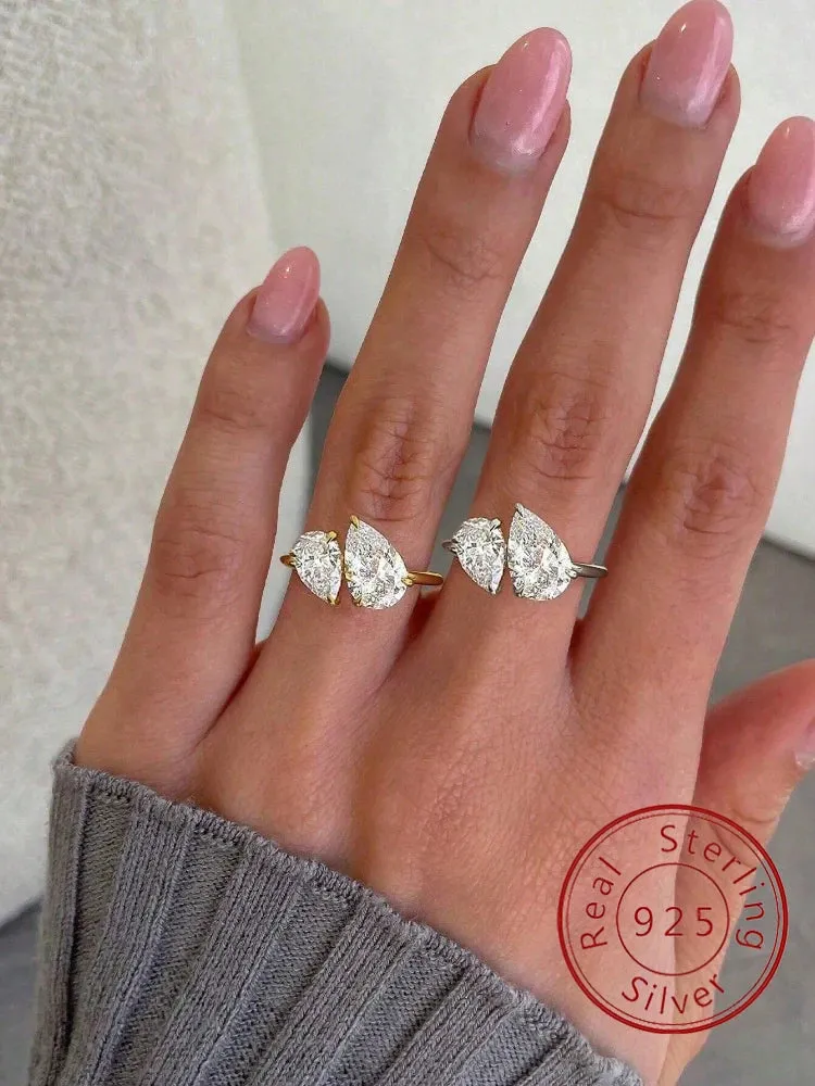 Sterling Silver Water Drop Ring sold by Victoria Emerson