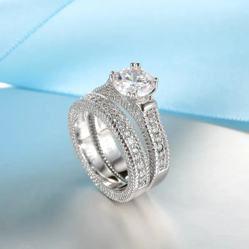 Sterling Silver Couple's Ring Set sold by Victoria Emerson product image thumbnail 3