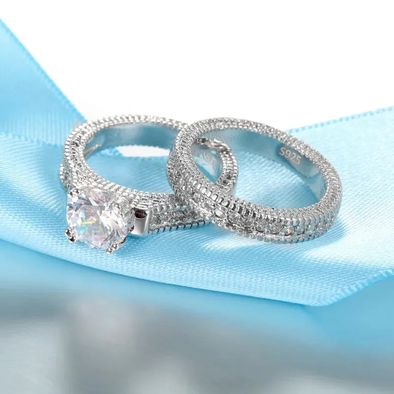 Sterling Silver Couple's Ring Set sold by Victoria Emerson product image thumbnail 4