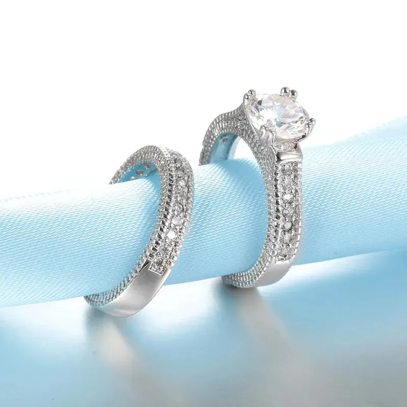 Sterling Silver Couple's Ring Set sold by Victoria Emerson product image thumbnail 2
