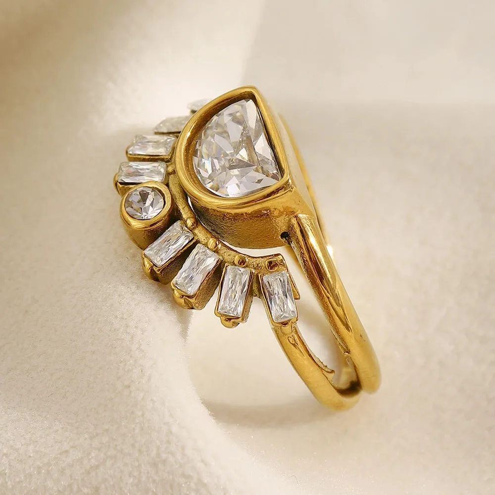 Sun Layer Statement Ring sold by Victoria Emerson product image thumbnail 5