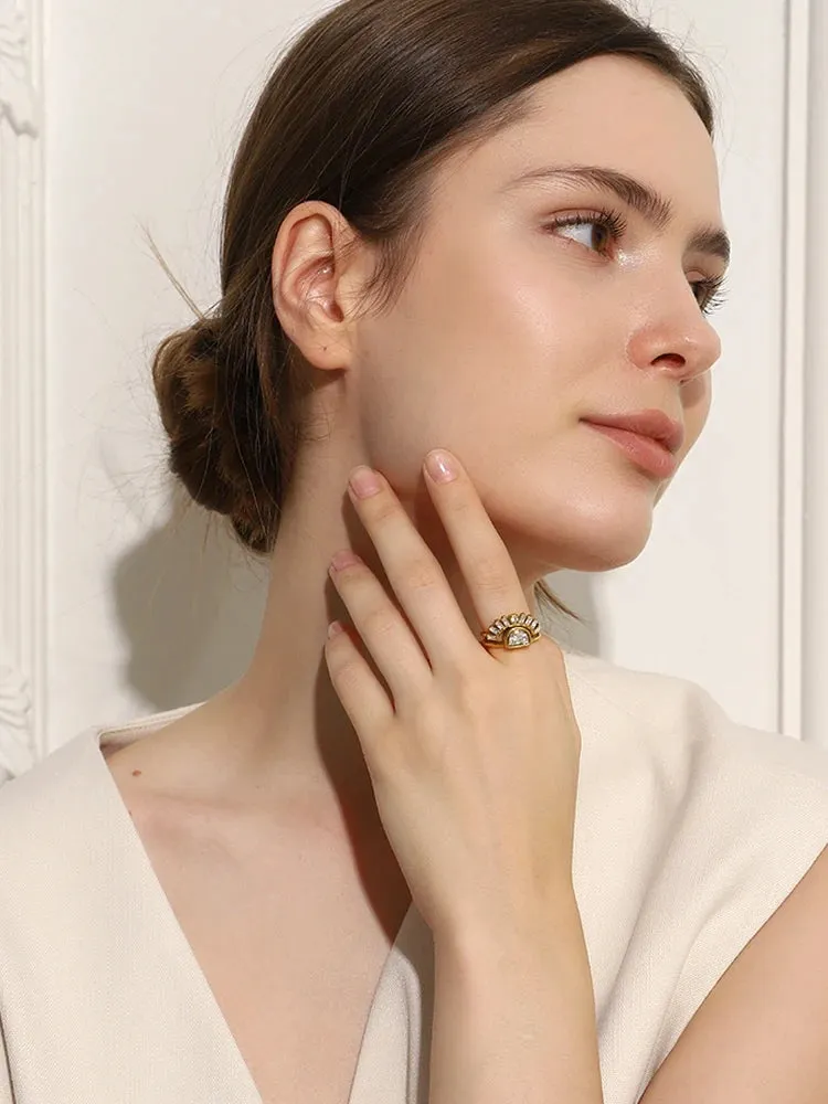 Sun Layer Statement Ring sold by Victoria Emerson product image thumbnail 4