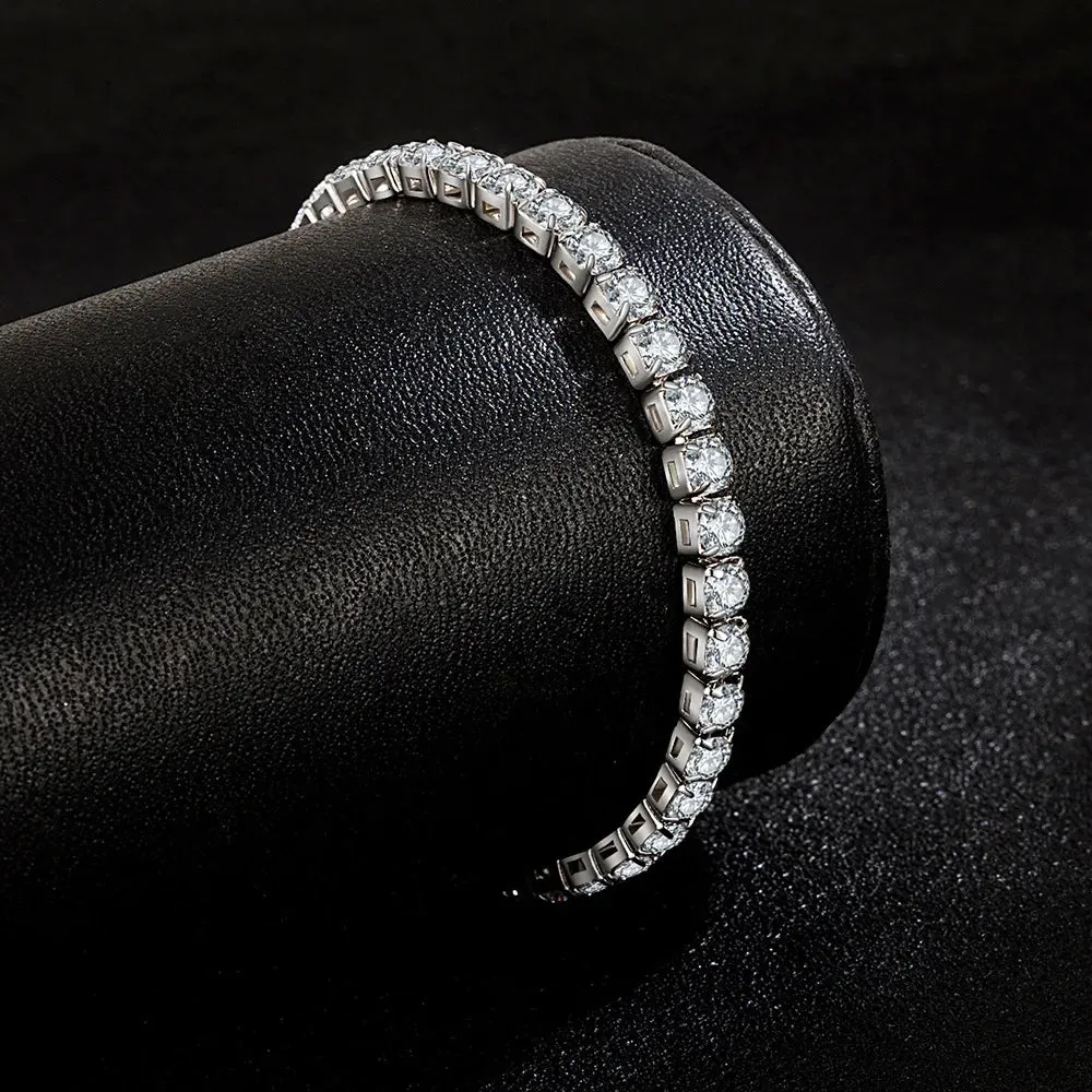 Sterling Silver Zircon Tennis Bracelet sold by Victoria Emerson product image thumbnail 2