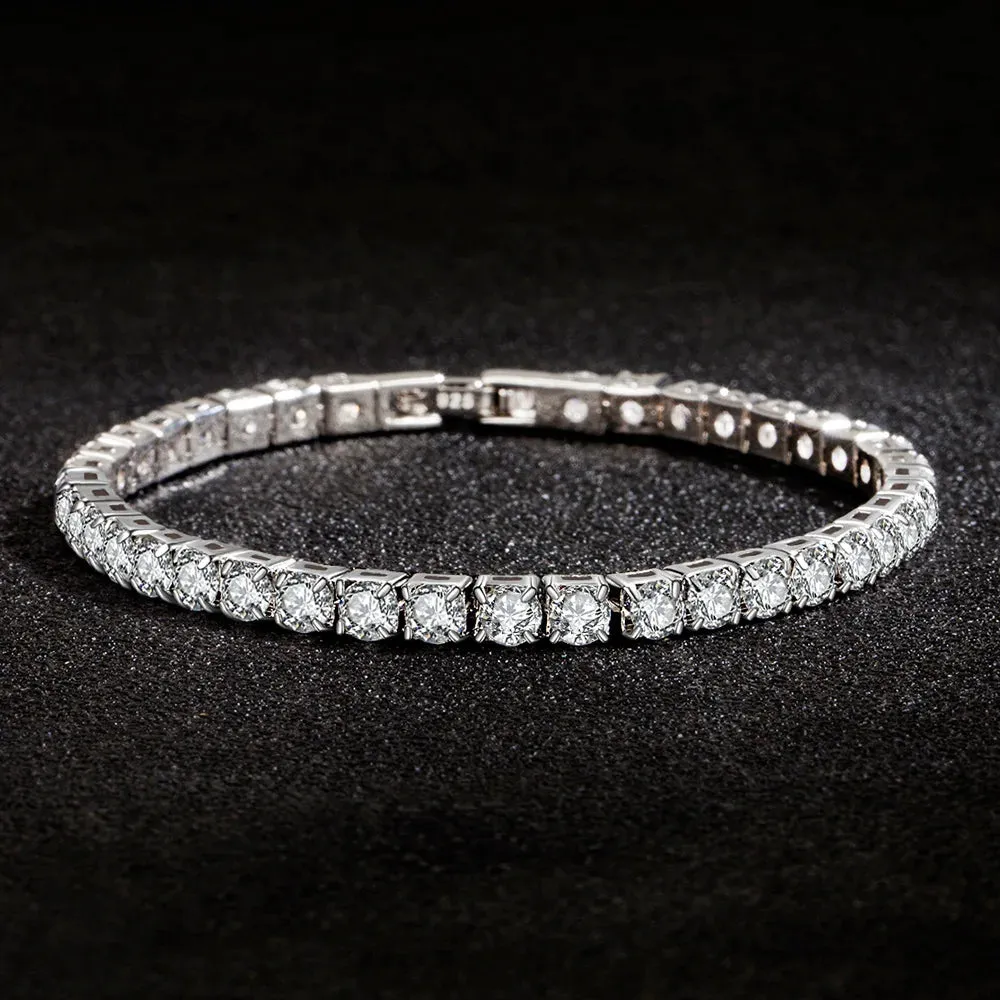 Sterling Silver Zircon Tennis Bracelet sold by Victoria Emerson product image thumbnail 3