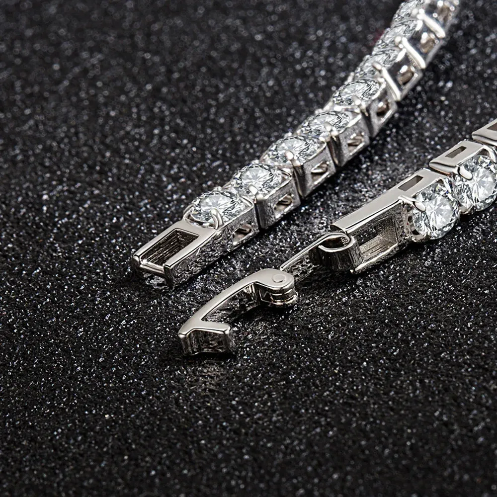 Sterling Silver Zircon Tennis Bracelet sold by Victoria Emerson product image thumbnail 4