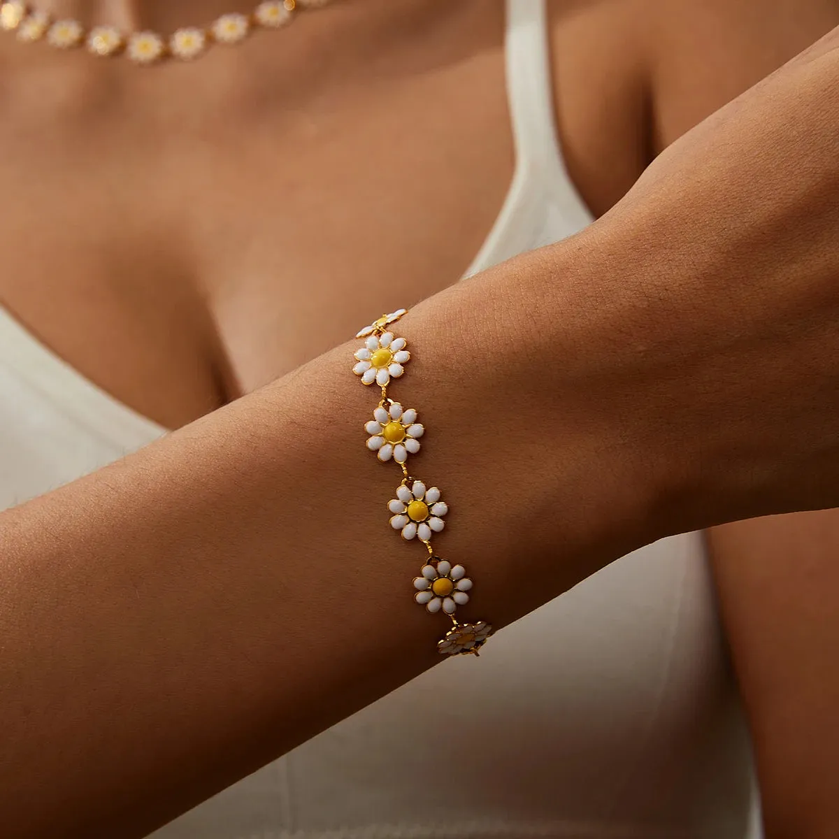 Daisy Beaded Bracelet sold by Victoria Emerson
