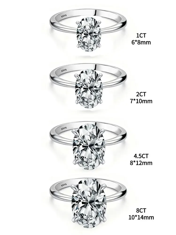 Sterling Silver Oval Zircon Ring sold by Victoria Emerson product image thumbnail 4