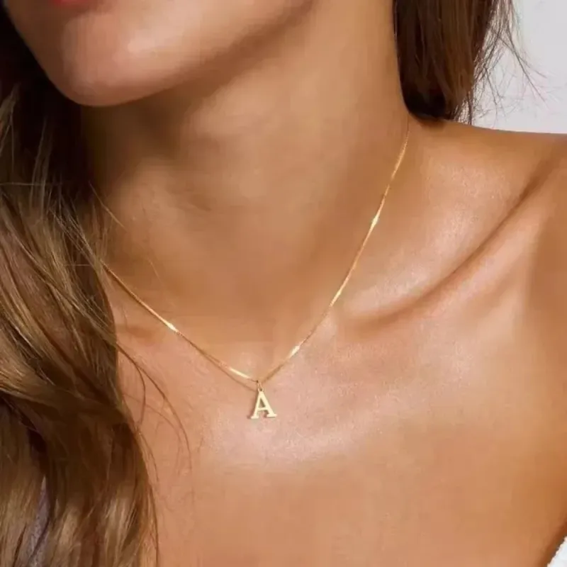 Initial Letter Pendant Necklace made by Victoria Emerson