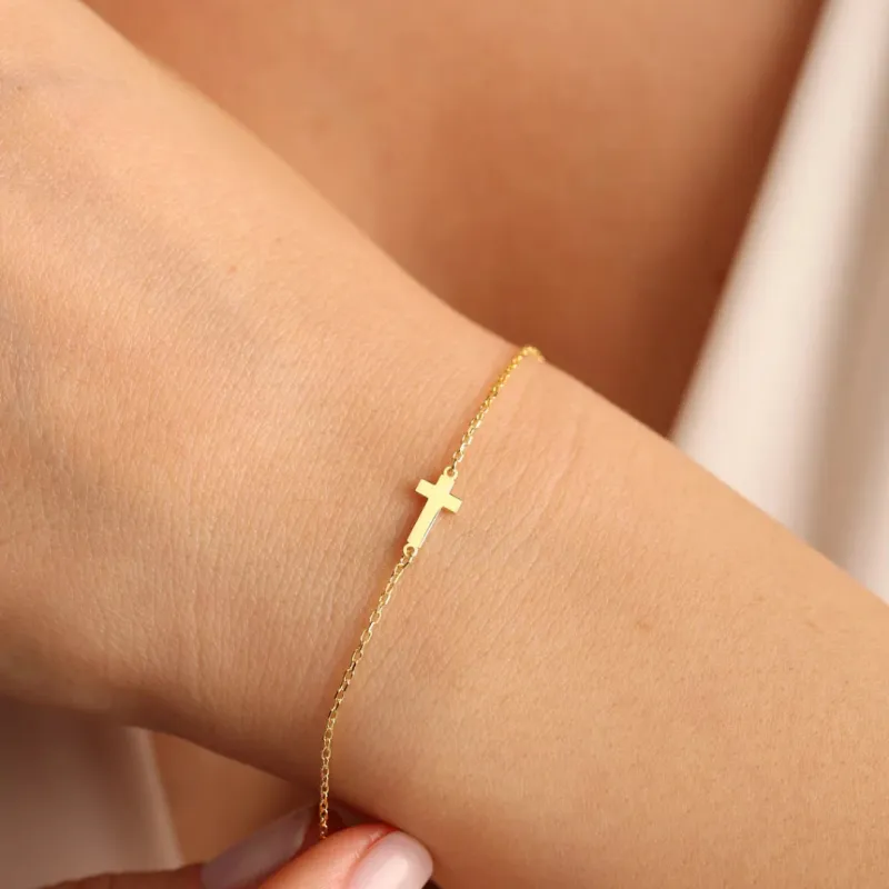 Cross Chain Bracelet made by Victoria Emerson