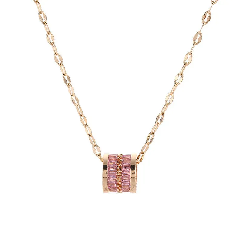 Three-Tone Round Pendant Necklace sold by Victoria Emerson product image thumbnail 5