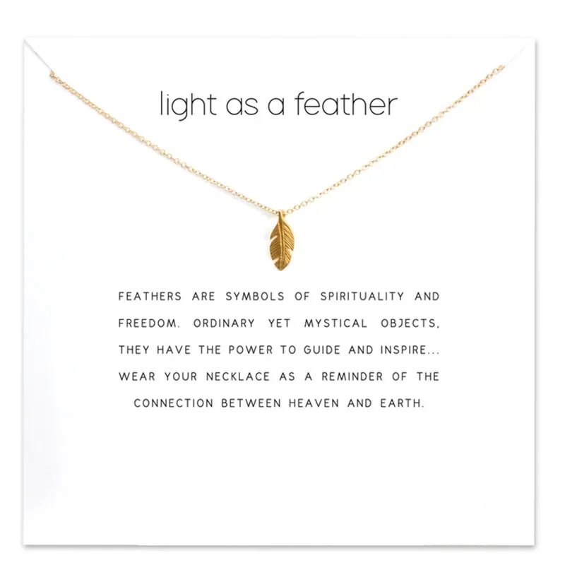 Light as a Feather Pendant Necklace made by Victoria Emerson