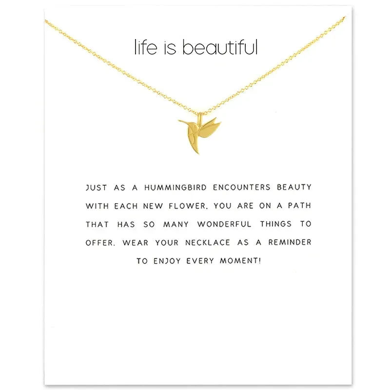 Life is Beautiful Pendant Necklace made by Victoria Emerson