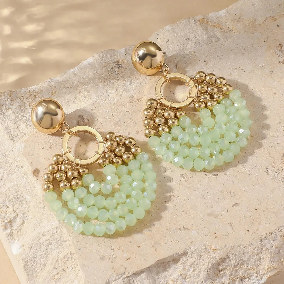 Layered Beaded Drop Earrings sold by Victoria Emerson product image thumbnail 5