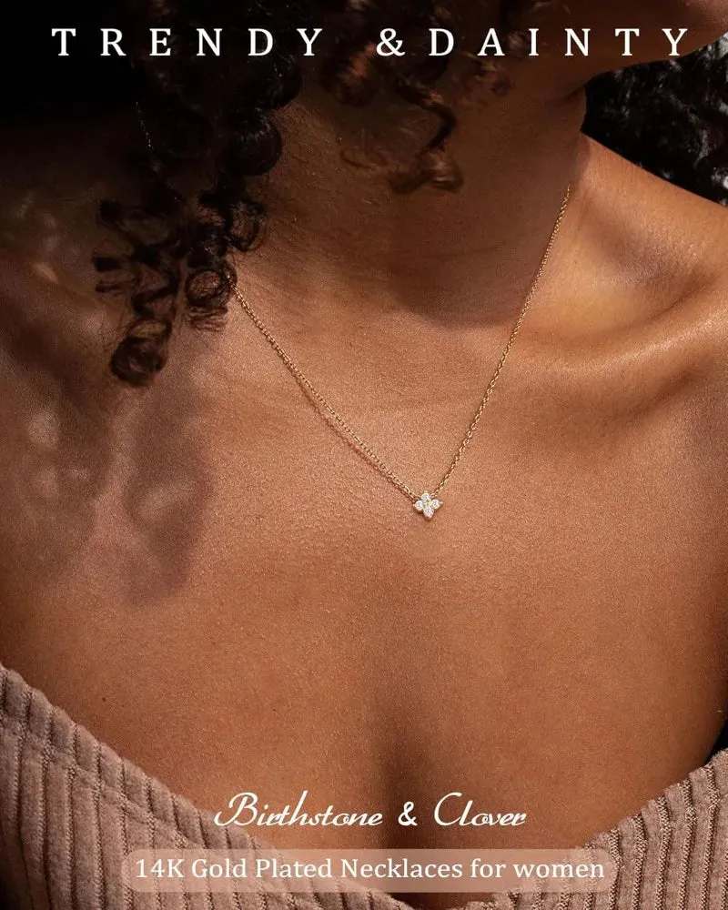 Dainty CZ Flower Pendant Necklace sold by Victoria Emerson product image thumbnail 2