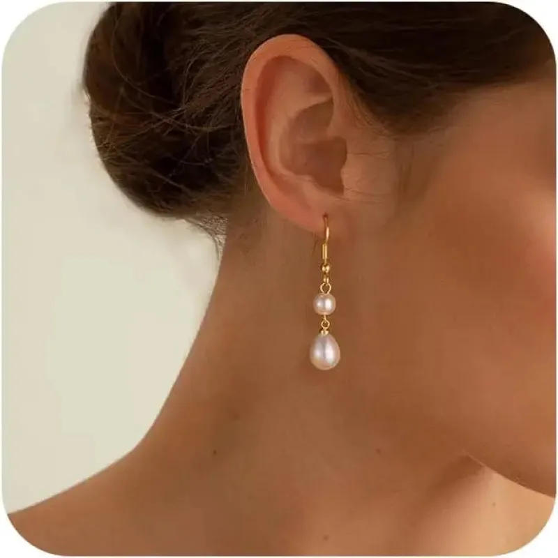 Pearl Dangle Earrings made by Victoria Emerson