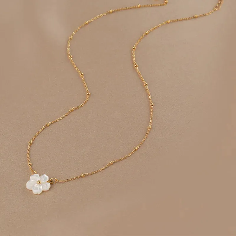 Dainty Gold Flower Jewelry Set sold by Victoria Emerson product image thumbnail 2