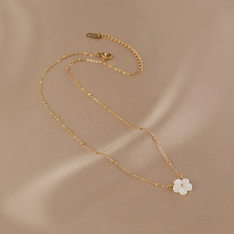 Dainty Gold Flower Jewelry Set sold by Victoria Emerson product image thumbnail 3