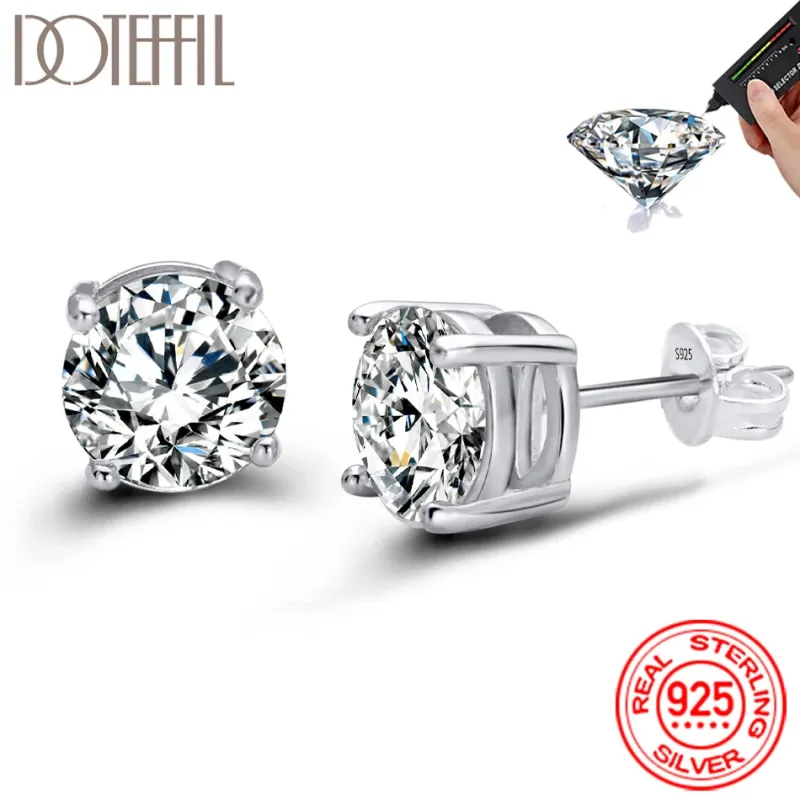 Moissanite Stud Earrings made by Victoria Emerson