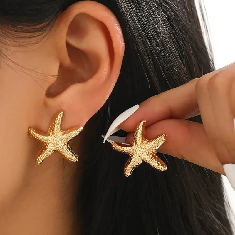 Starfish Statement Earrings made by Victoria Emerson