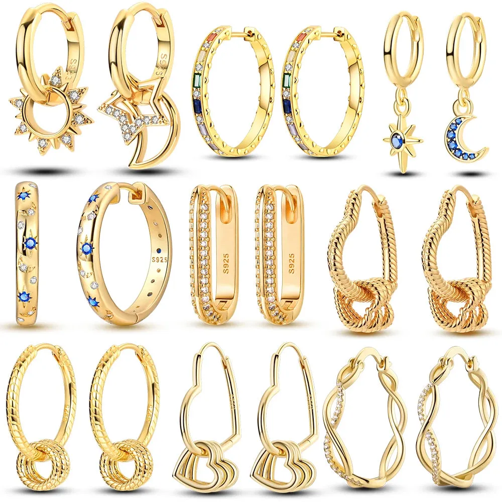 Sterling Silver Charm Hoop Earrings sold by Victoria Emerson