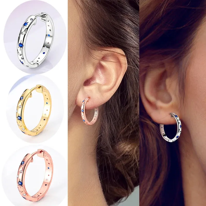 Sterling Silver Charm Hoop Earrings sold by Victoria Emerson product image thumbnail 3