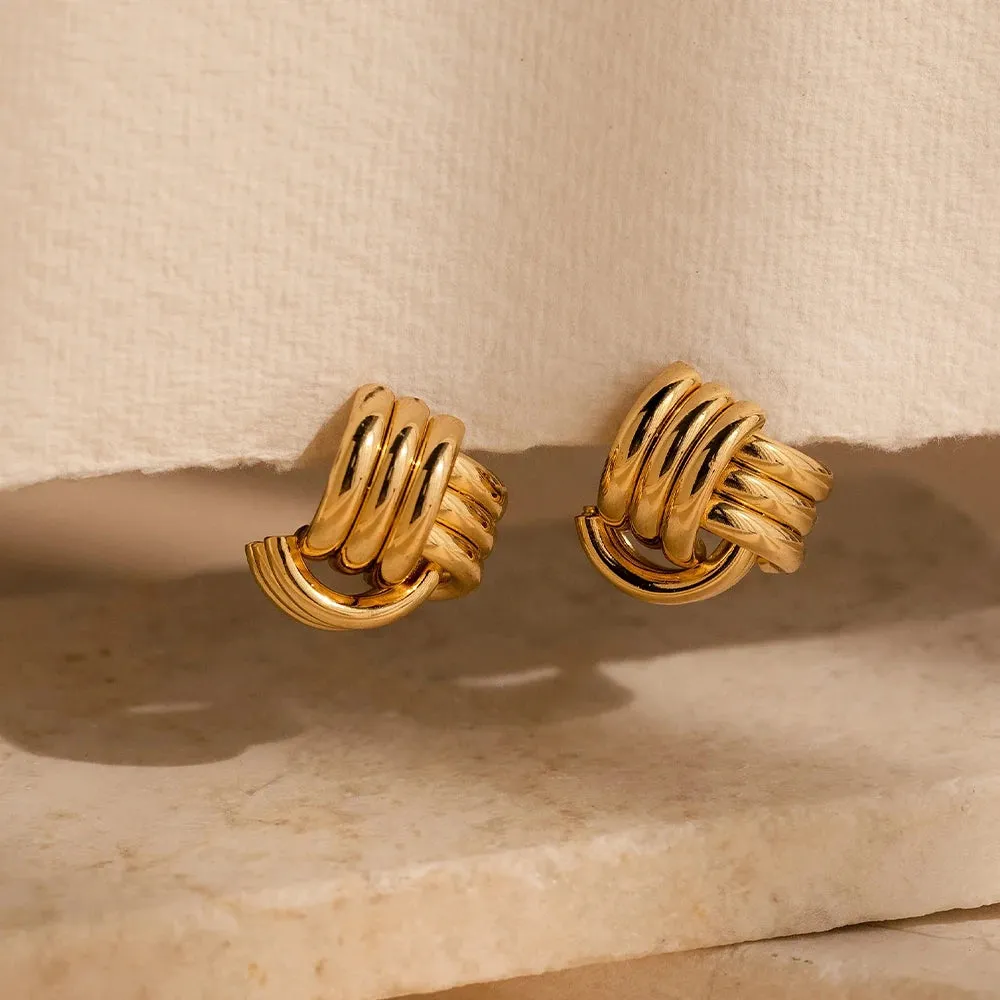 Twisted Knot Stud Earrings sold by Victoria Emerson product image thumbnail 5