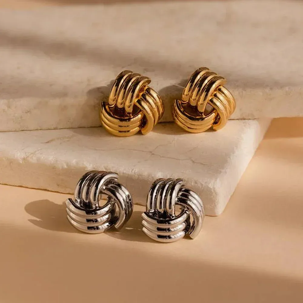 Twisted Knot Stud Earrings sold by Victoria Emerson product image thumbnail 2