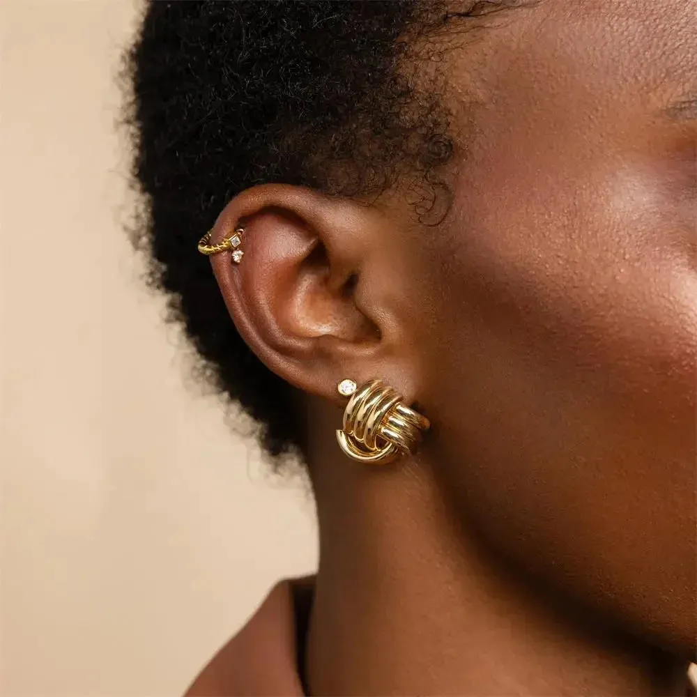 Twisted Knot Stud Earrings sold by Victoria Emerson product image thumbnail 3
