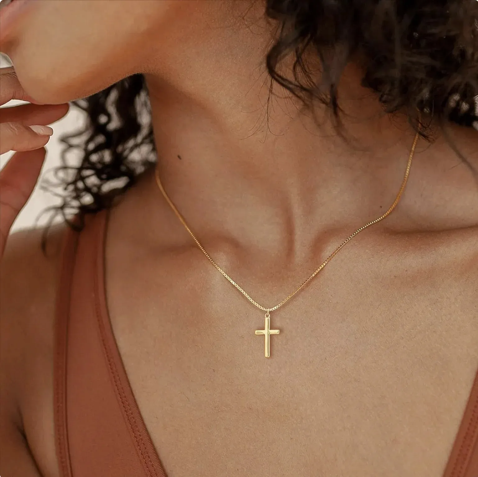 Petite Cross Choker Necklace sold by Victoria Emerson product image thumbnail 5