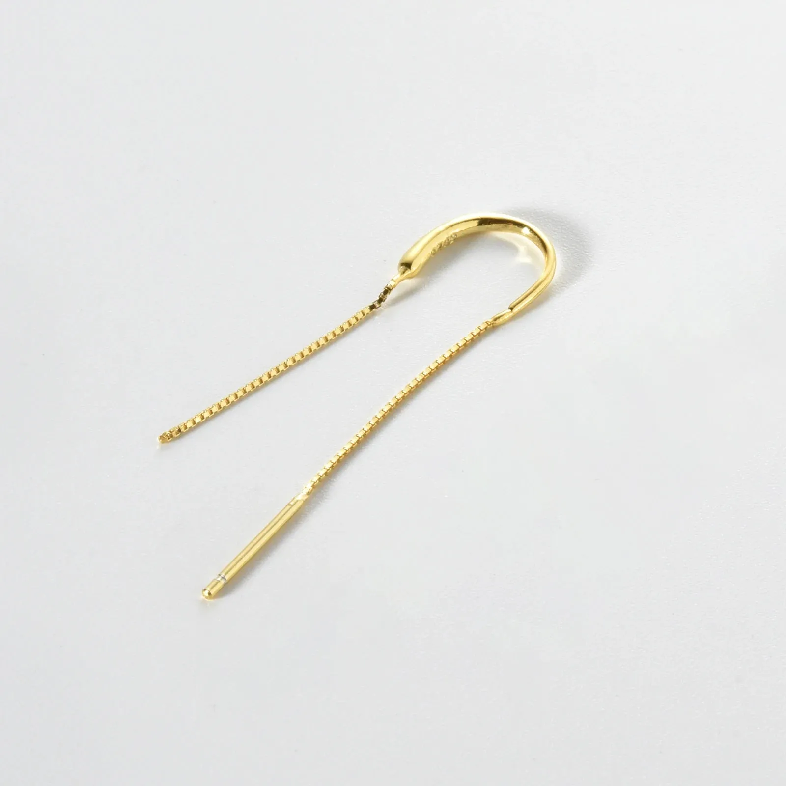 Sterling Silver Chain Drop Earrings sold by Victoria Emerson product image thumbnail 2