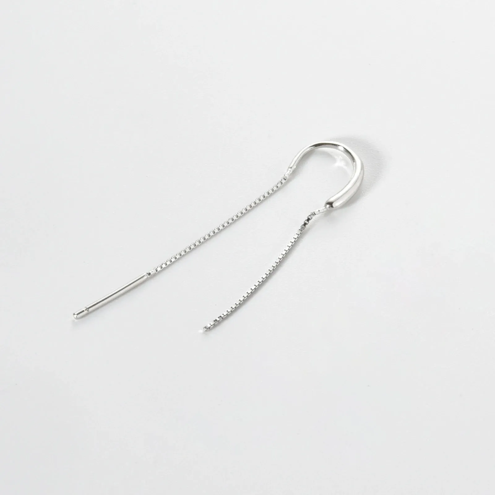Sterling Silver Chain Drop Earrings sold by Victoria Emerson product image thumbnail 4