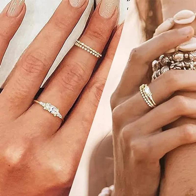 Dainty CZ Stackable Ring sold by Victoria Emerson product image thumbnail 3