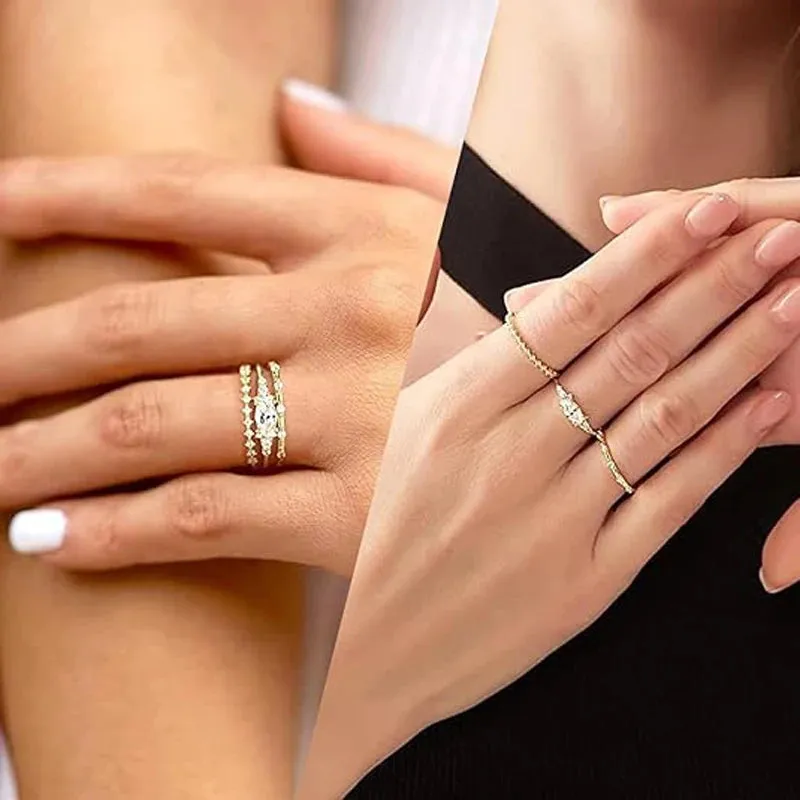 Dainty CZ Stackable Ring sold by Victoria Emerson product image thumbnail 4