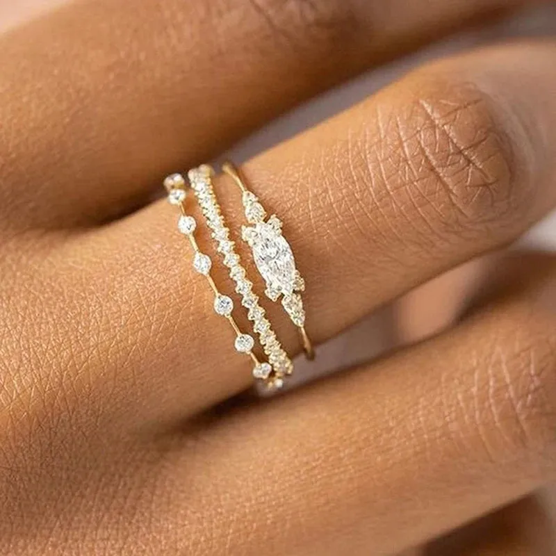 Dainty CZ Stackable Ring made by Victoria Emerson
