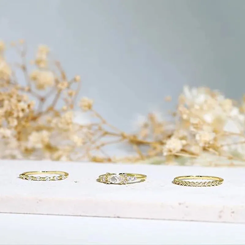 Dainty CZ Stackable Ring sold by Victoria Emerson product image thumbnail 5